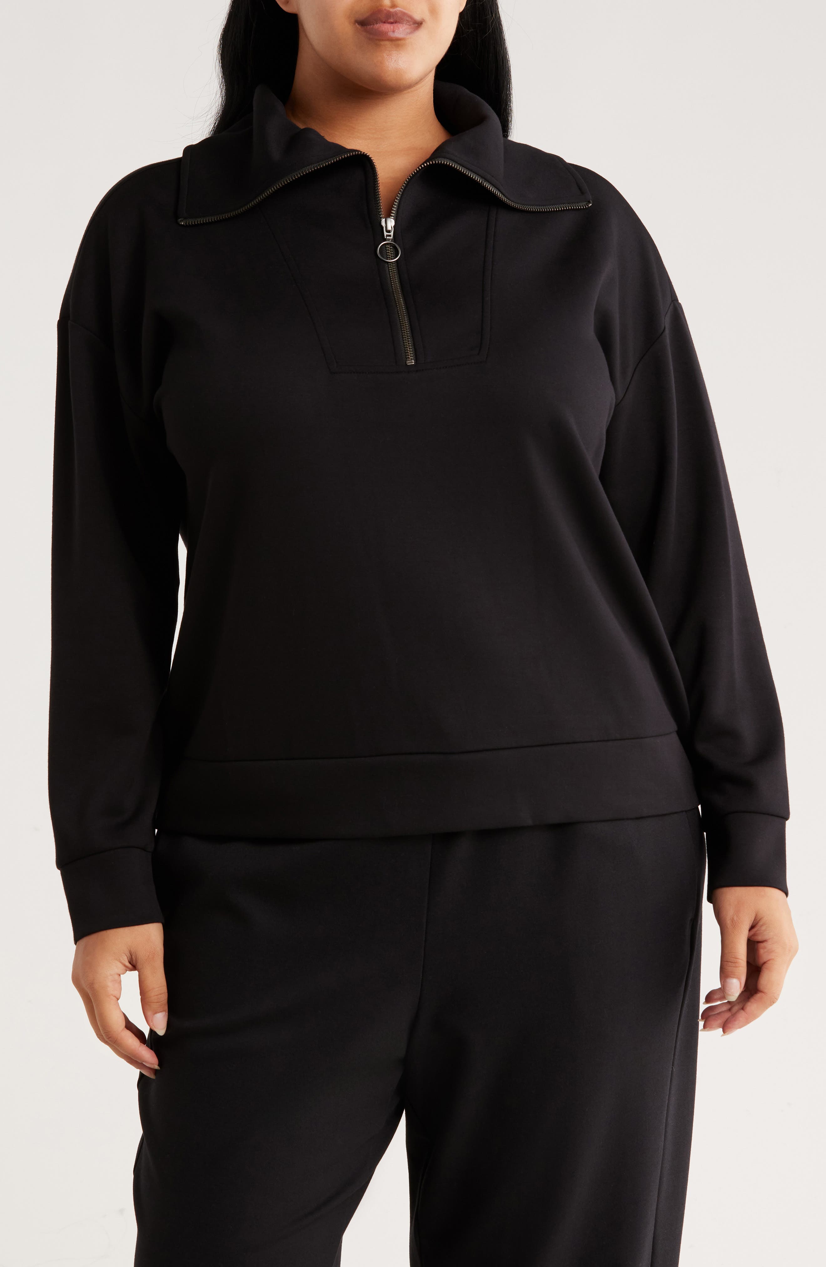 Caslon® Quarter Zip Sweatshirt