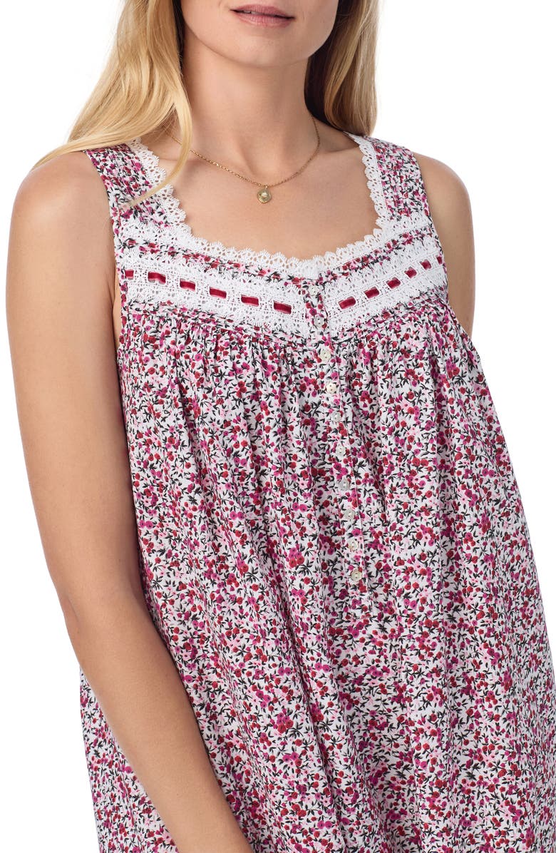 Eileen West Sleeveless Cotton Lawn Ballet Nightgown, Alternate, color, 
