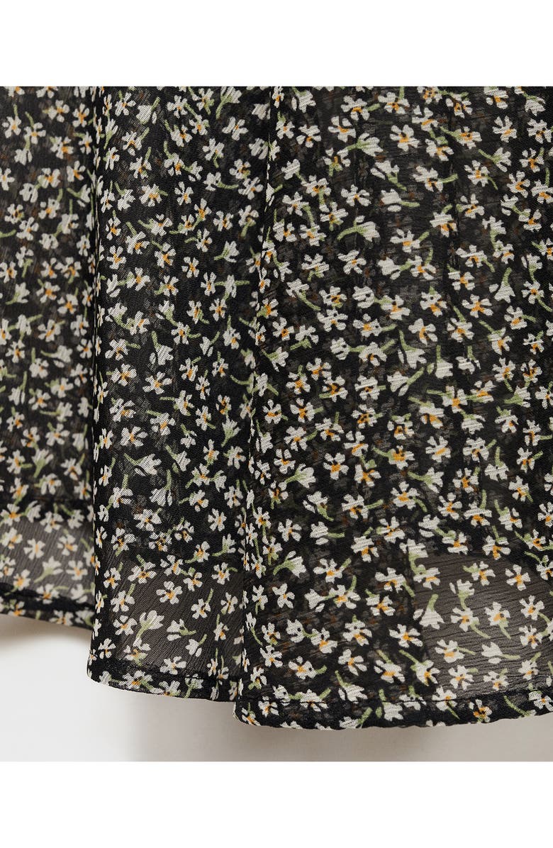 MANGO Print Ruffle Top, Alternate, color, 