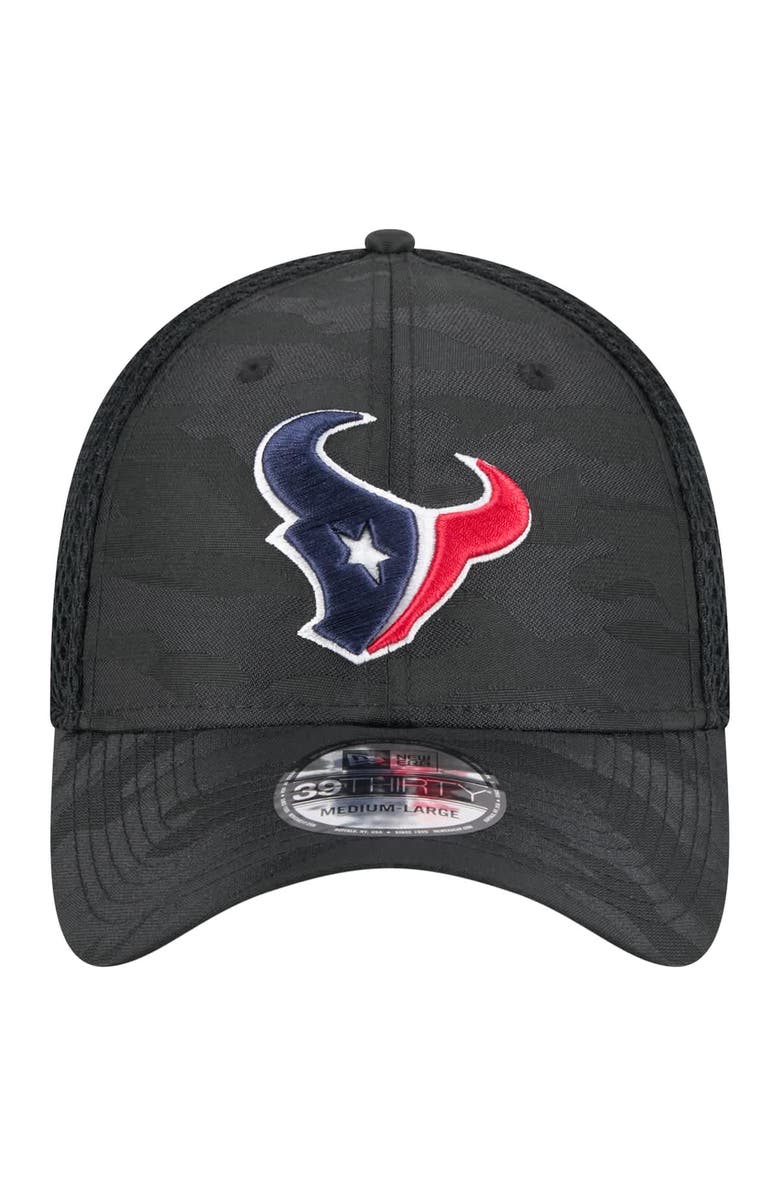 New Era Men's New Era Black Houston Texans Active Camo 39THIRTY Flex Hat, Alternate, color, 