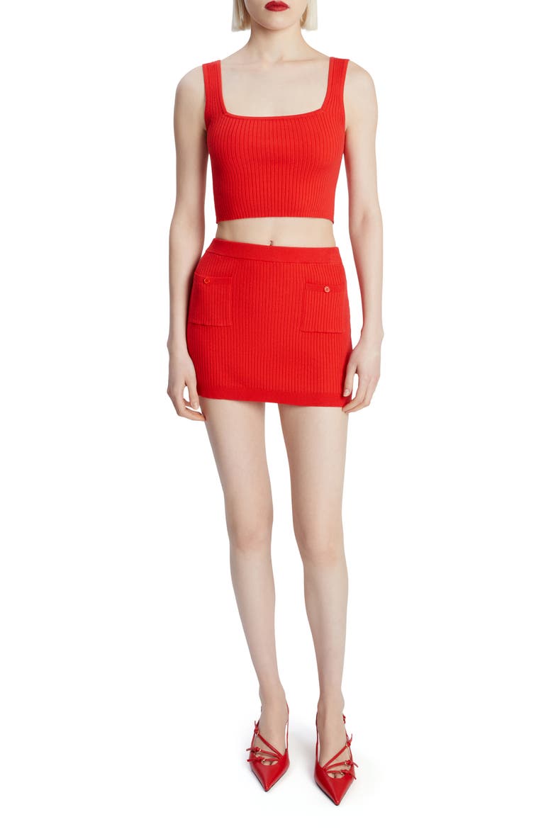 Sarita Crop Rib Tank, Alternate, color, DEEP RED
