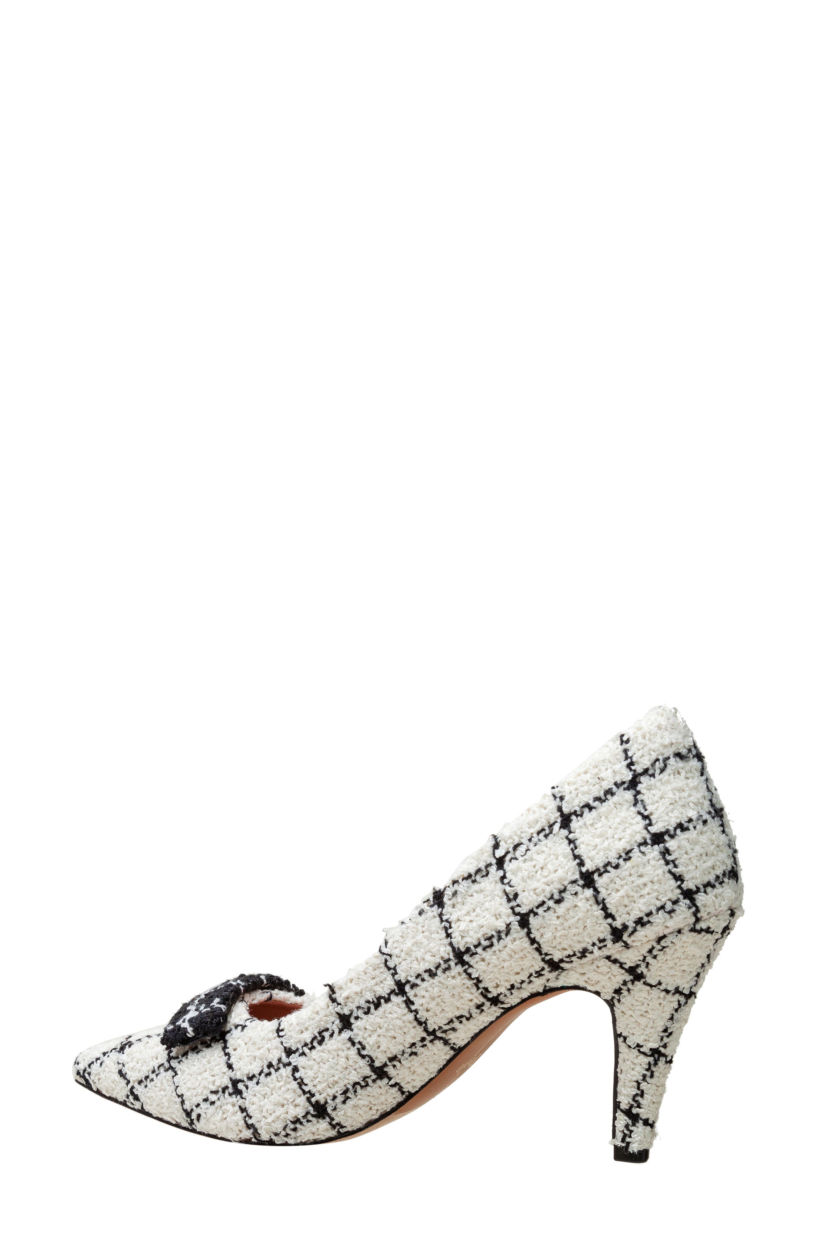 Linea Paolo Prisa Pointed Toe Pump, Alternate, color, Ivory-Black
