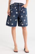 Marc Jacobs Sequin Daisy Wide Leg Shorts