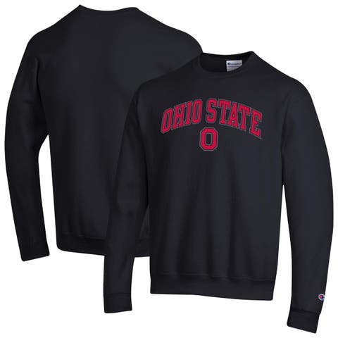 Men's Champion  Black Ohio State Buckeyes Arch Over Logo Pullover Sweatshirt