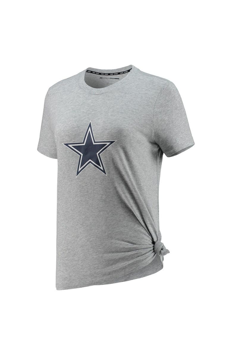 DKNY SPORT Women's DKNY Sport Heathered Gray Dallas Cowboys Ava Tri-Blend T-Shirt, Alternate, color, 