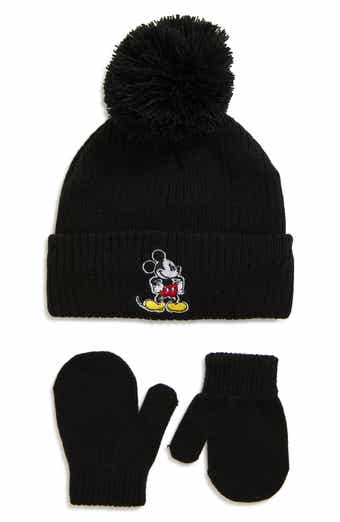 Kids' Mickey Mouse Pom Beanie & Mittens Set