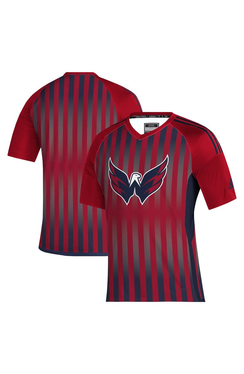 adidas Men's adidas Red Washington Capitals AEROREADY Raglan Soccer Top, Main, color,
