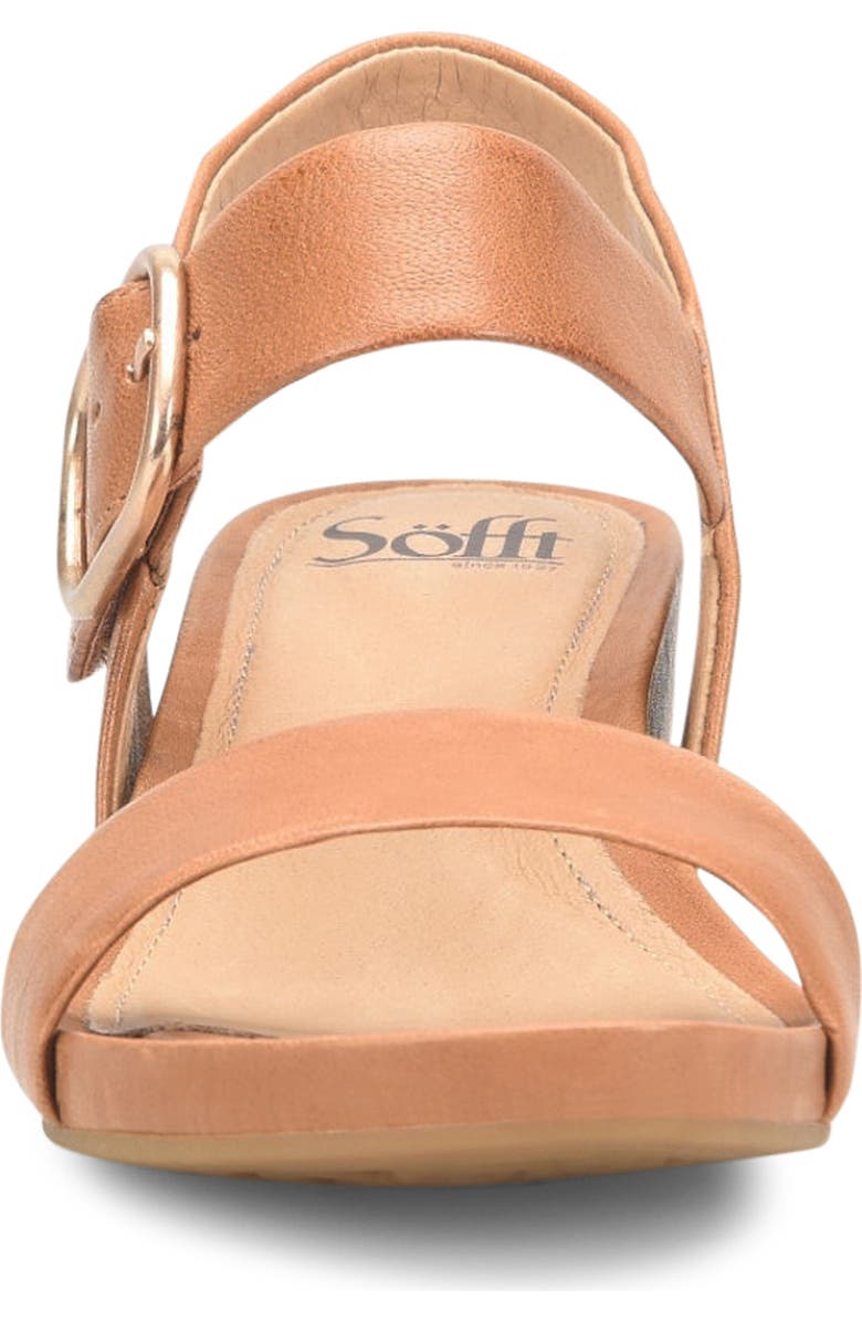 Söfft Vaya Wedge Sandal, Alternate, color, Luggage