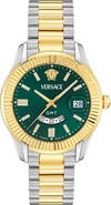 Versace Apodis GMT Bracelet Watch, 41mm