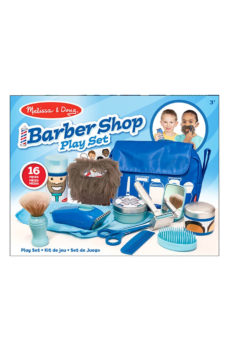 Melissa & Doug Barber Shop 16-Piece Playset, Main, color,