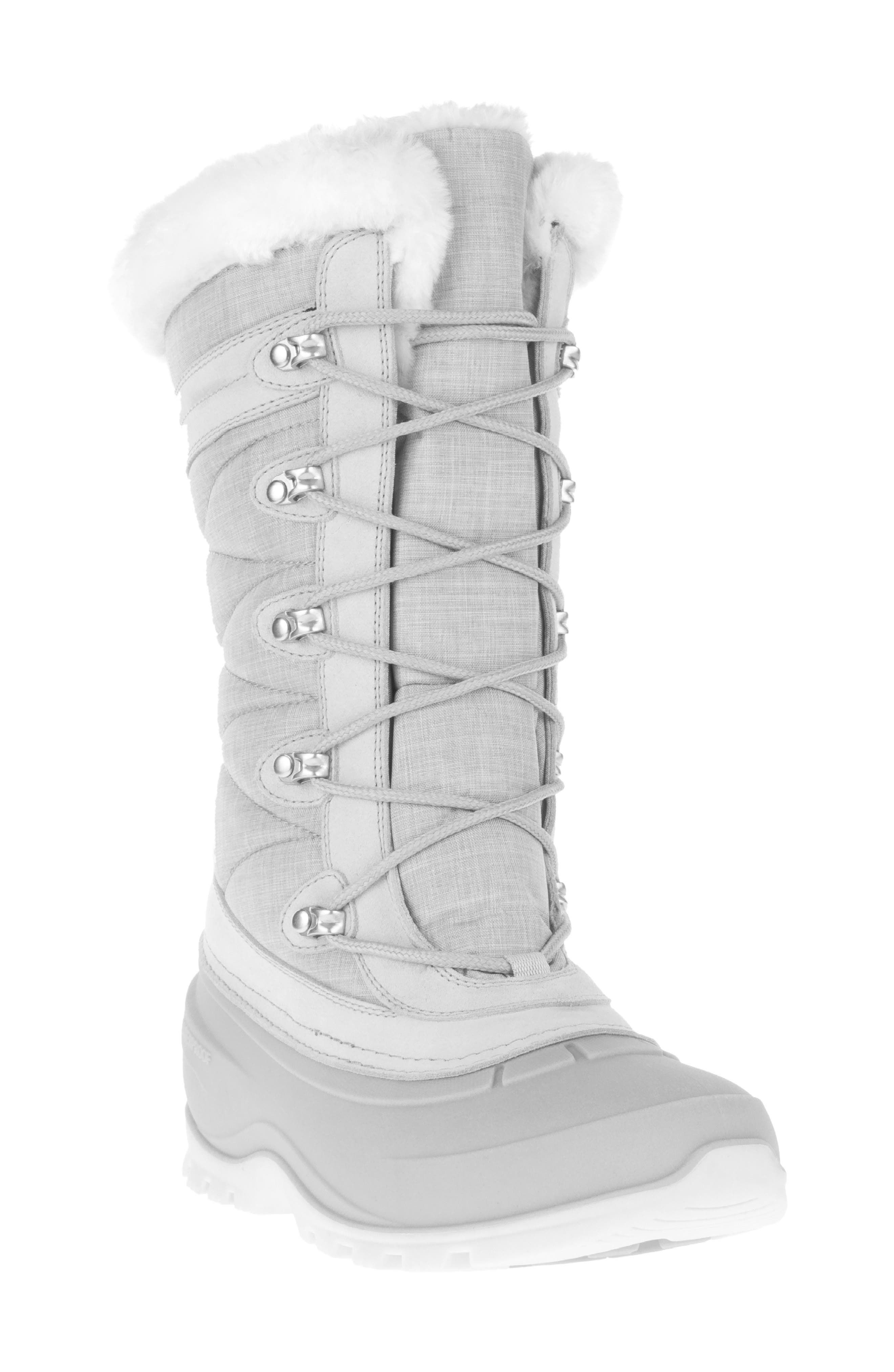 Kamik Snovalley 4 Faux Shearling Cuff Waterproof Snow Boot, Main, color, 