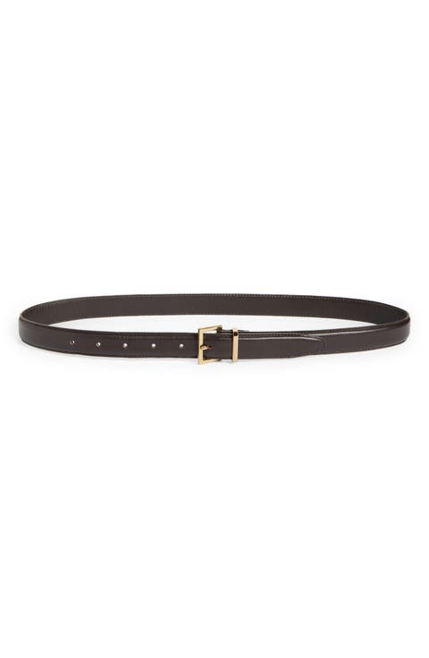 The Square Buckle Leather Belt
