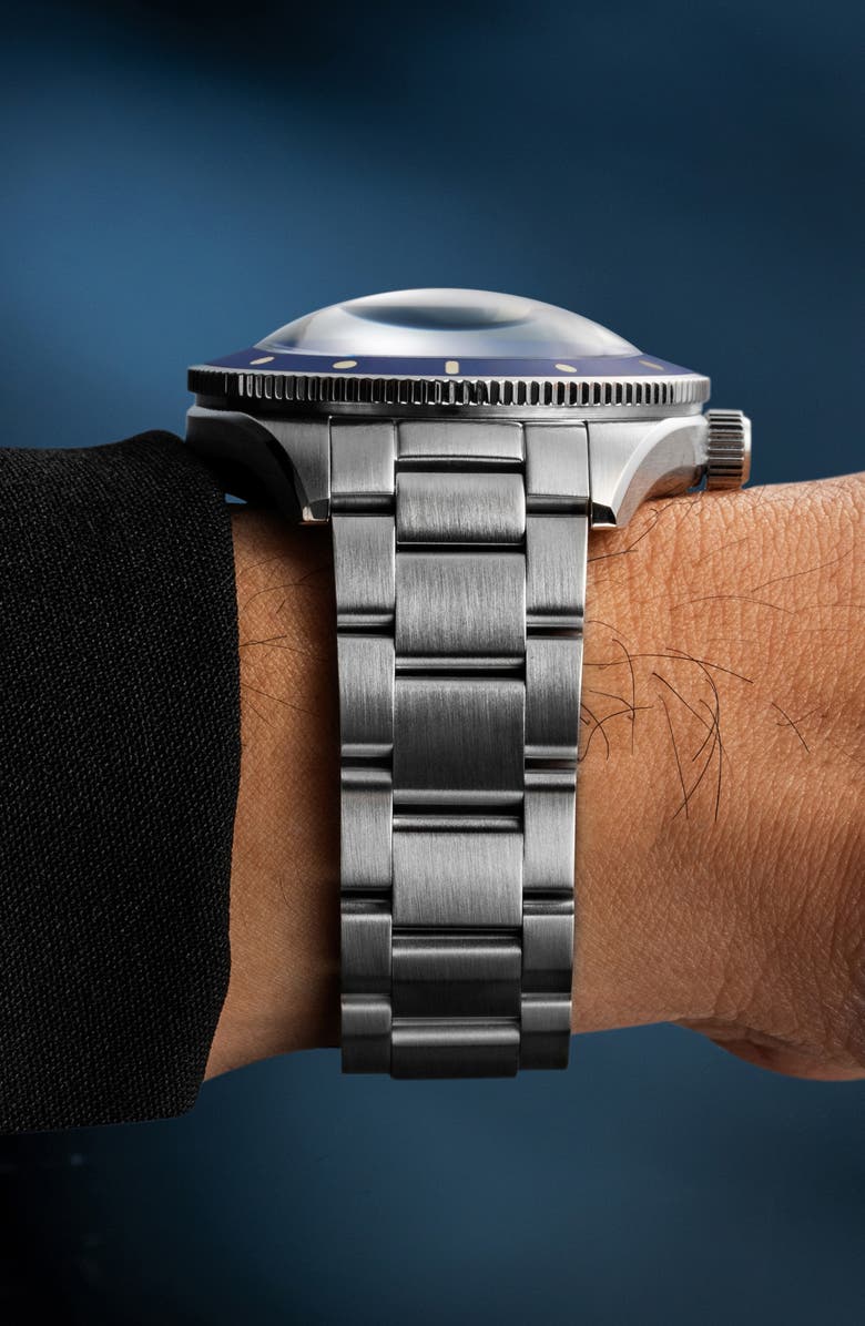 SPINNAKER Challenger Automatic Bracelet Watch, 42mm, Alternate, color, Blue