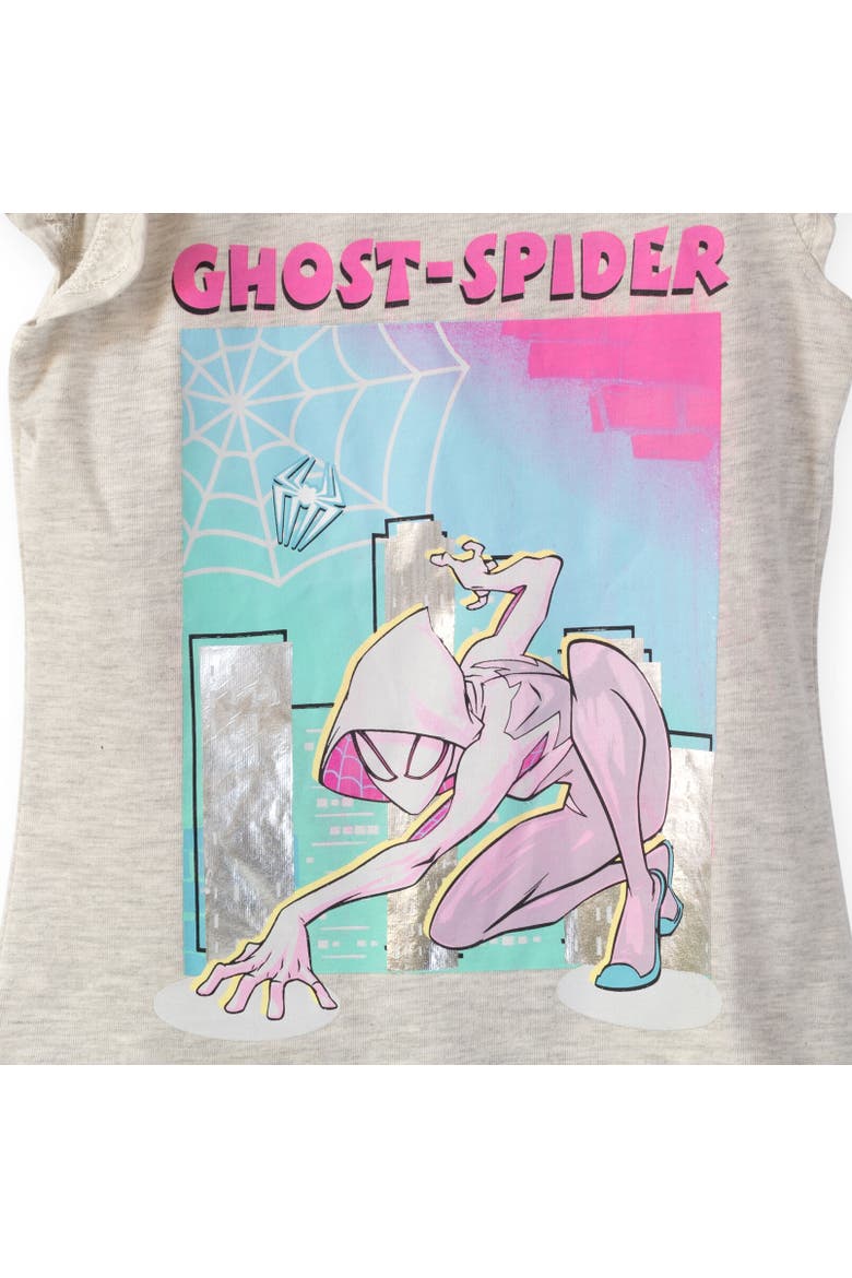Spider-Gwen Spider-Man T-Shirt & Leggings Set, Alternate, color, White / Black