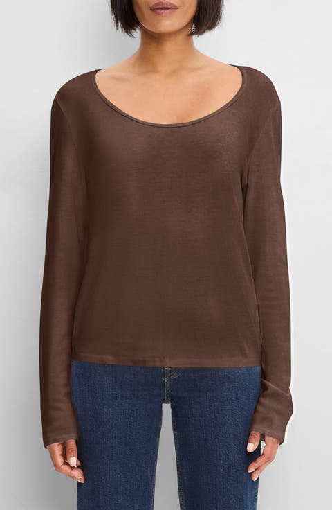 Keira Supima Cotton Scoop Neck Tee