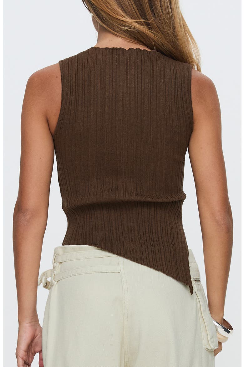 Realyze Cutout Top, Alternate, color, BROWN