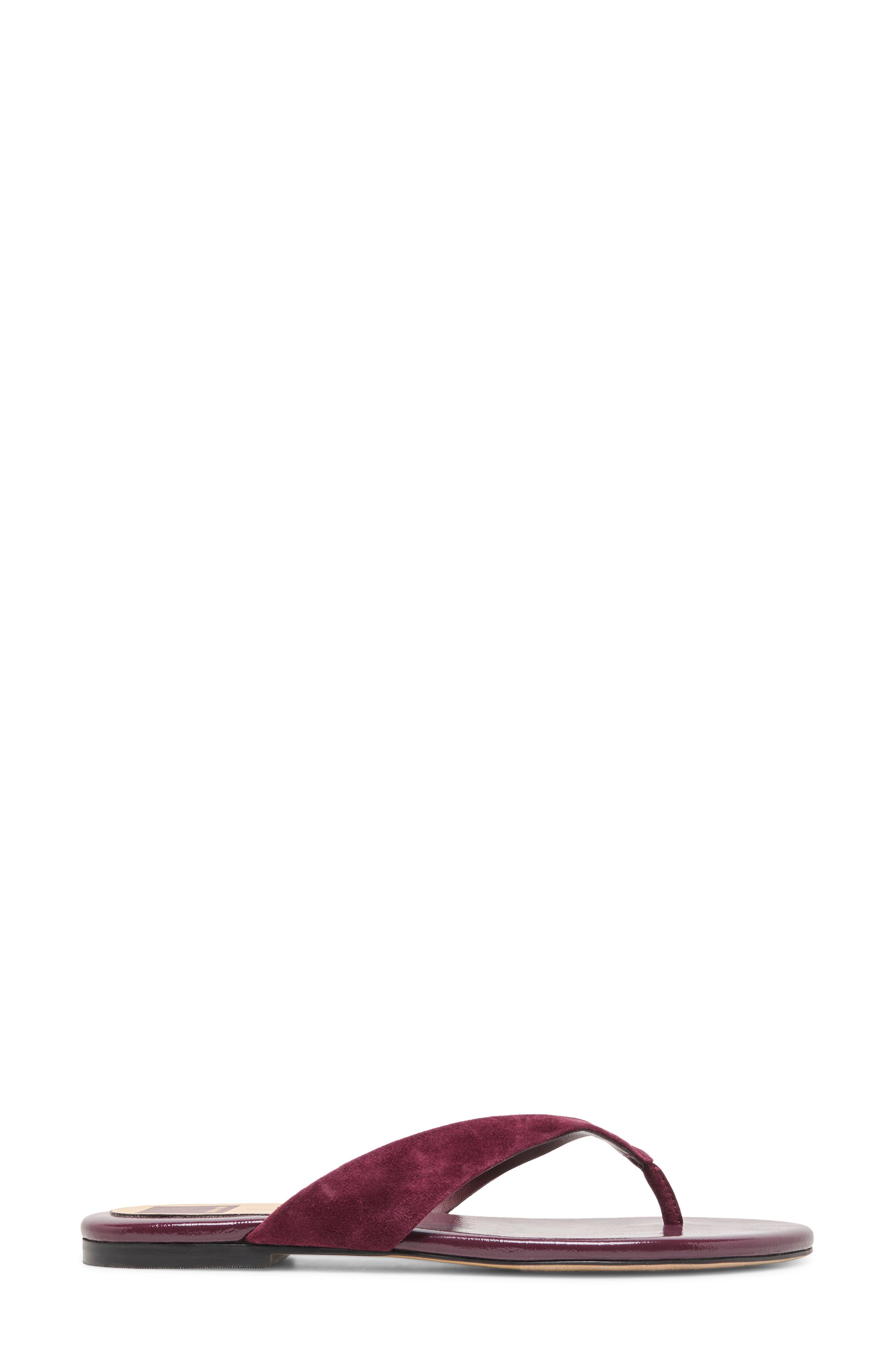Linnet Flip Flop, Alternate, color, PLUM SUEDE