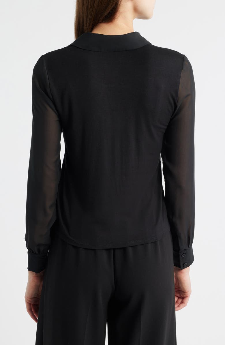 Halogen<sup>®</sup> Layered Look Sweater Vest, Alternate, color, Rich Black
