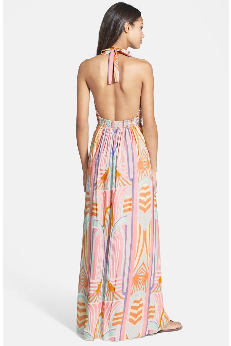 Beaded Print Maxi Dress (Nordstrom Exclusive), Alternate, color, PINK MULTI