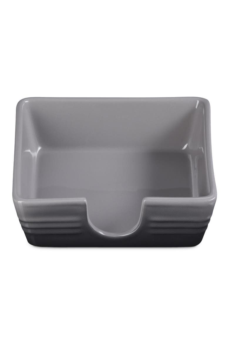 Signature Stoneware Cocktail Napkin Holder, Alternate, color, OYSTER