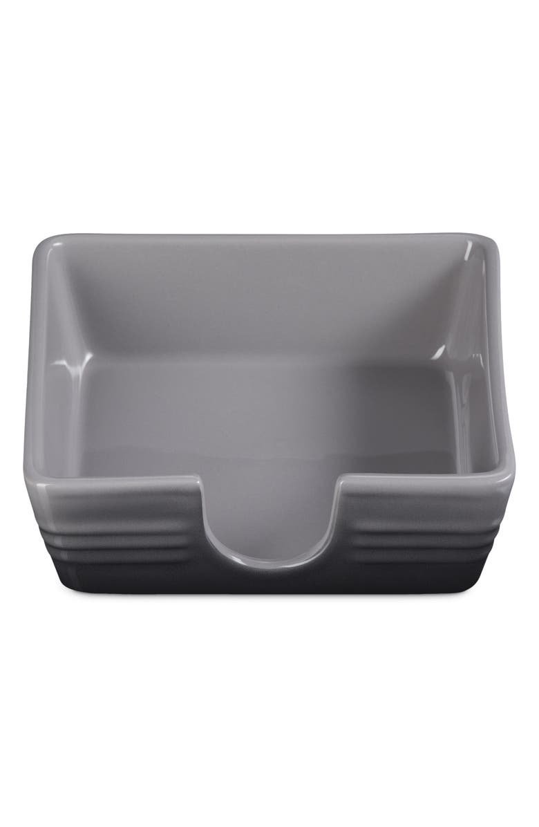 Le Creuset Signature Stoneware Cocktail Napkin Holder, Alternate, color, Oyster