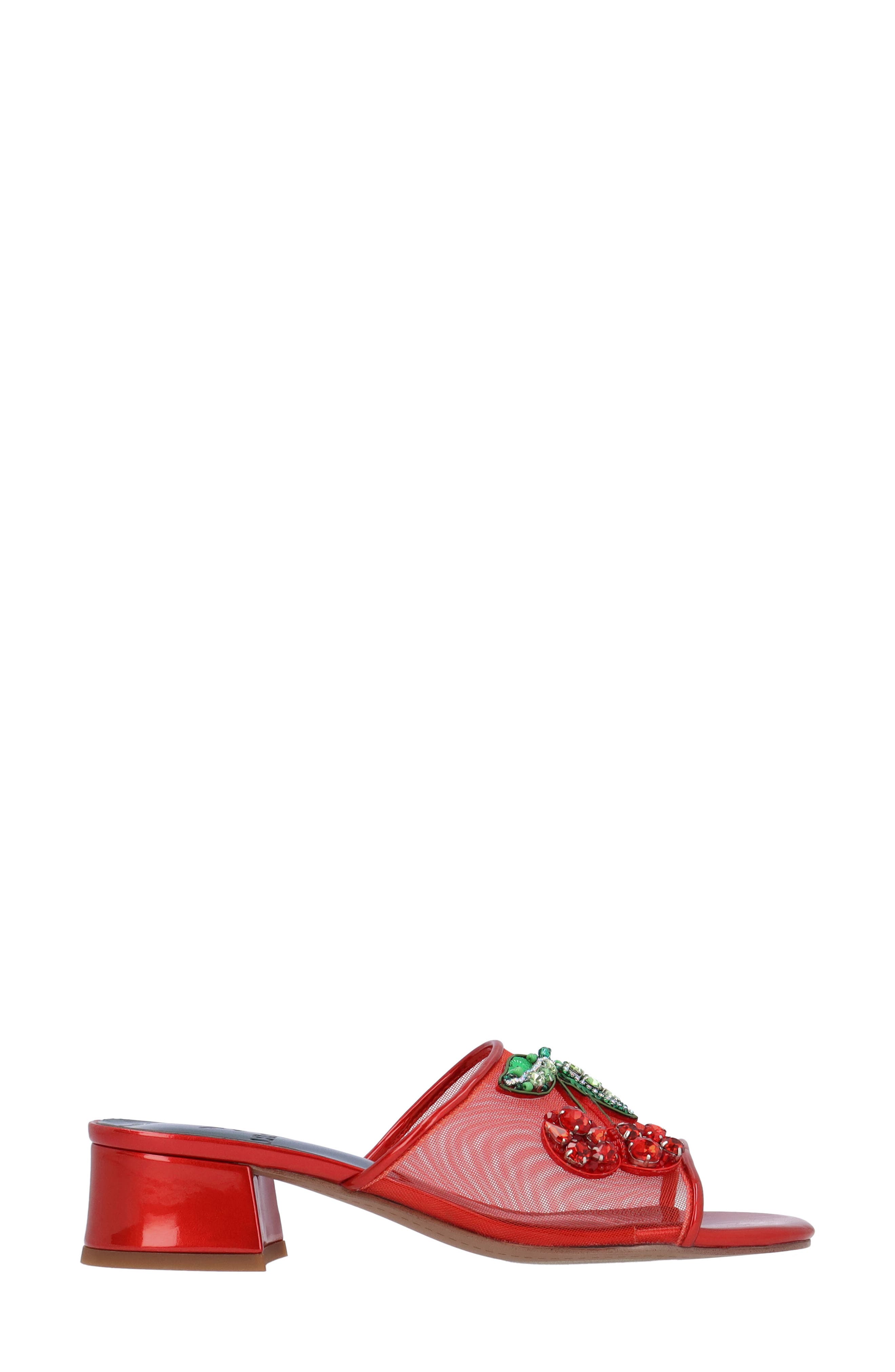 J. Reneé Cherry Slide Sandal, Alternate, color, Red/ Green