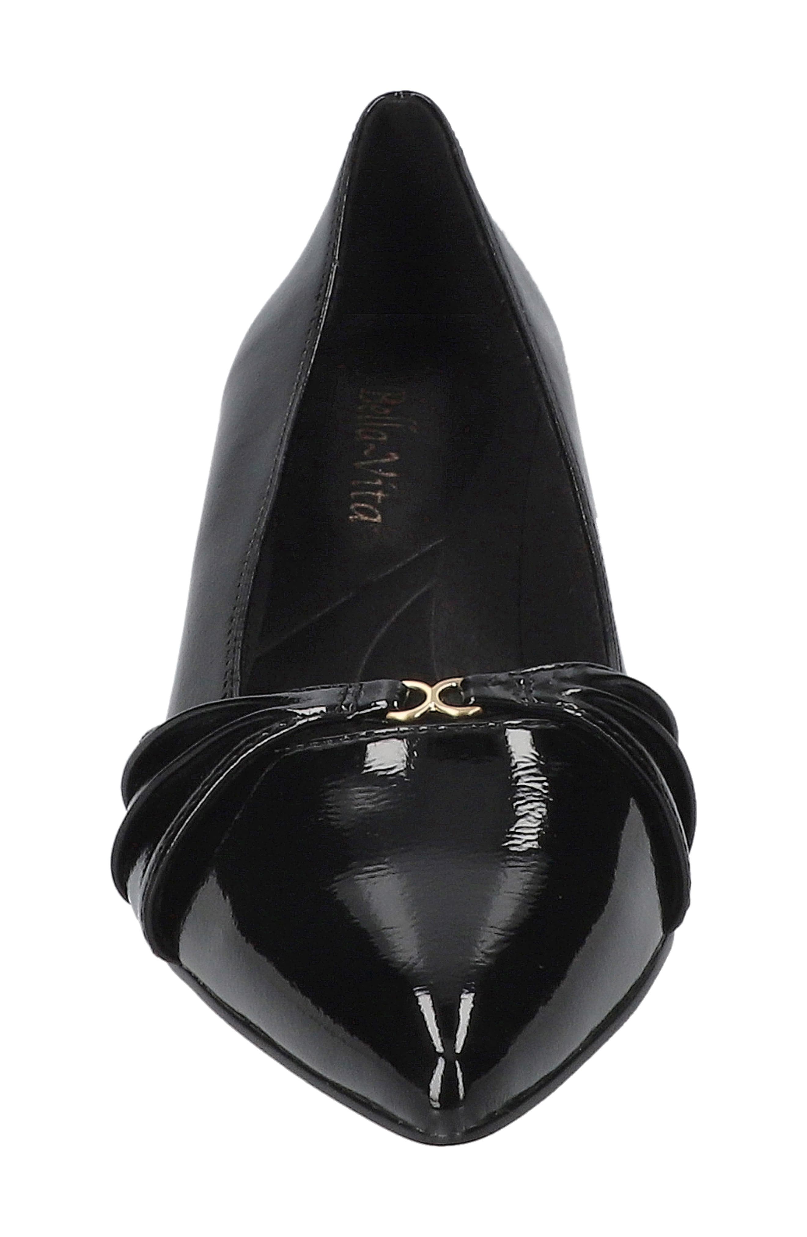 Ziggy Pointed Toe Kitten Heel Pump, Alternate, color, BLACK PATENT