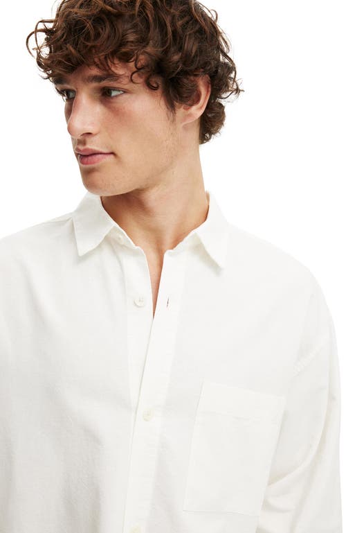 Cotton On Bedford Long Sleeve Shirt In White