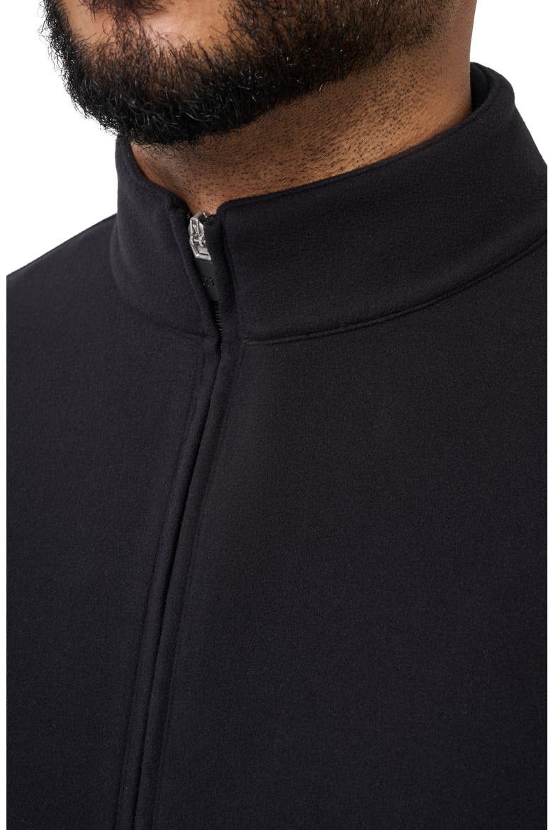 Peak Fleece Full Zip Sweatshirt, Alternate, color, BLACK