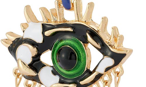 Sphera Milano Plated Evil Eye Earrings