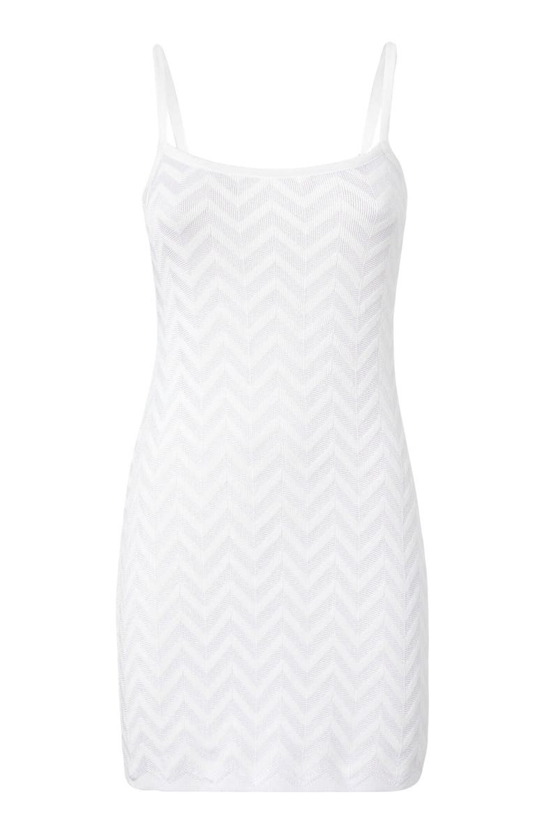 Missoni Chevron Cotton And Viscose Mini Dress, Alternate, color, White