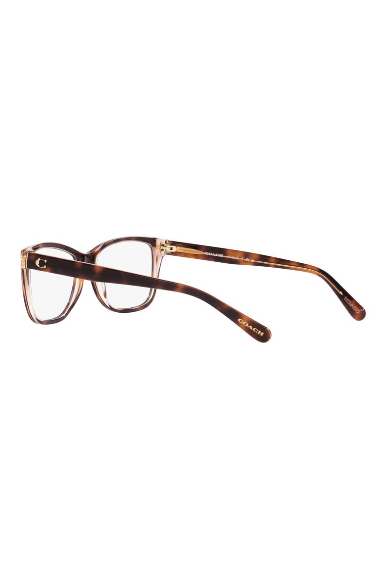 52mm Rectangular Optical Glasses, Alternate, color, TORTOISE