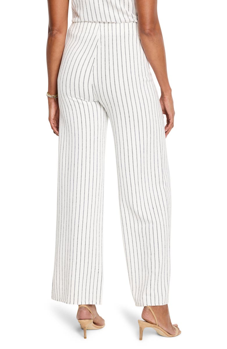 NIC+ZOE Destination Stripe Wide Leg Knit Pants, Alternate, color, White Multi