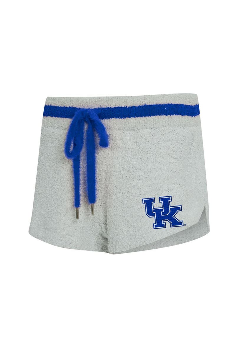 Women's Concepts Sport Gray/Royal Kentucky Wildcats Whitley Long Sleeve Hoodie Top & Shorts Set, Alternate, color, Gray