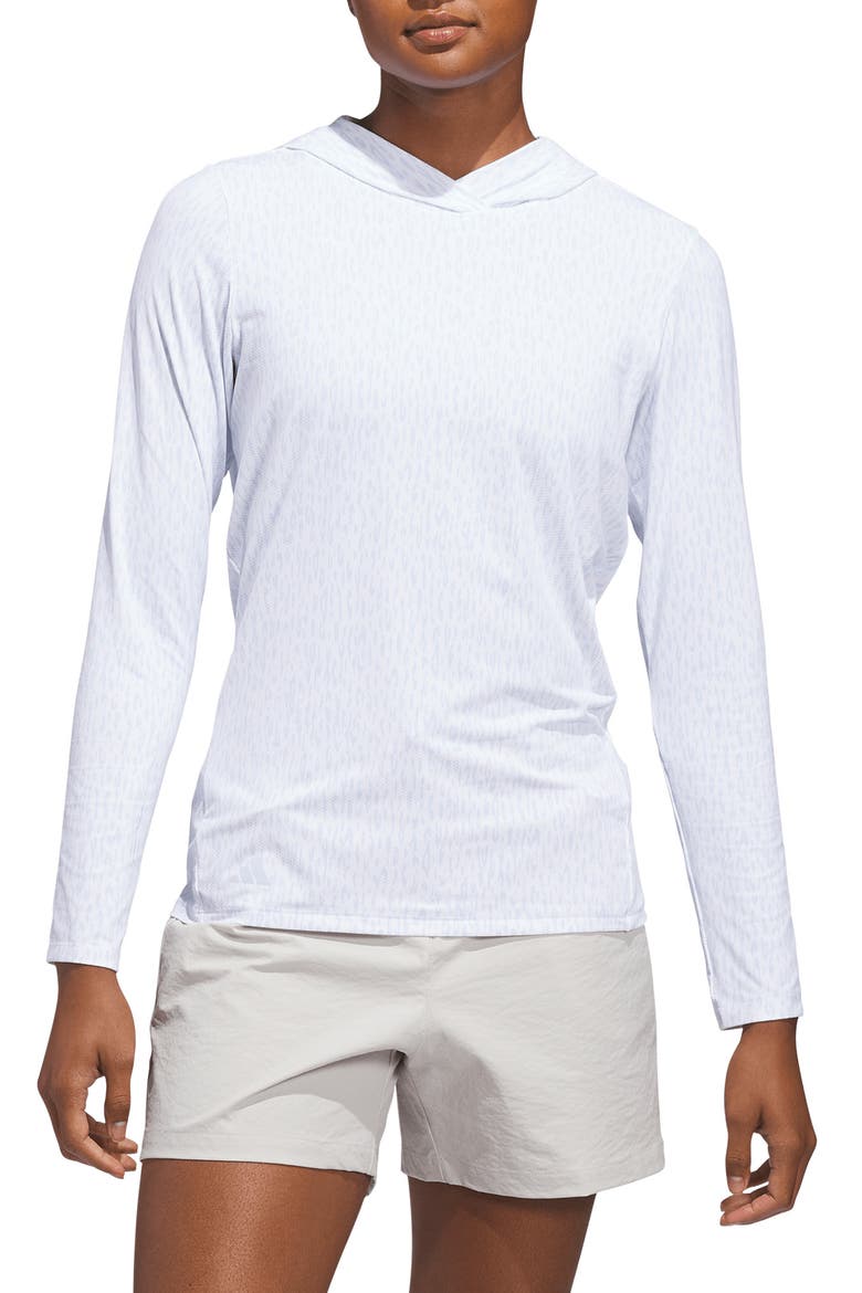 Allover Print Golf Hoodie, Main, color, CRYSTAL BLUE