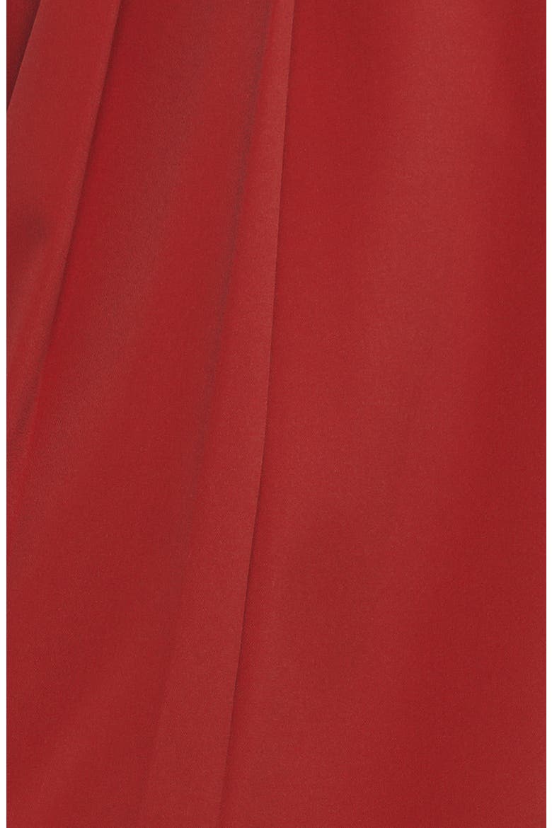 Pleated Front Wide Leg Pants, Alternate, color, RUBY