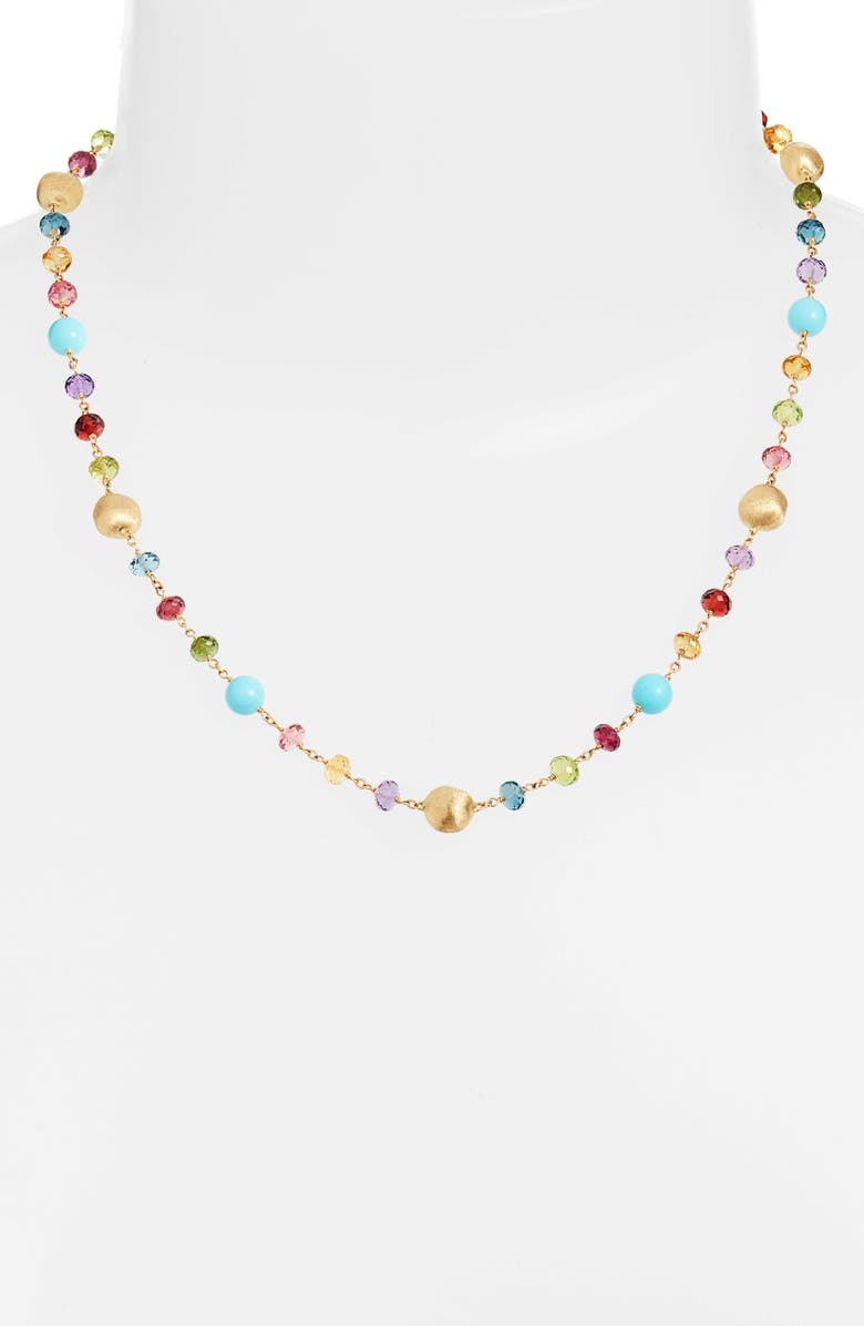 Marco Bicego Africa Semiprecious Stone Collar Necklace, Alternate, color, 