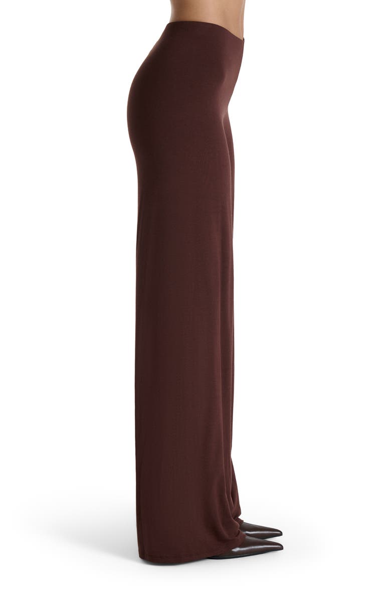 Naked Wardrobe Pull-On Wide Leg Pants, Alternate, color, Chocolate