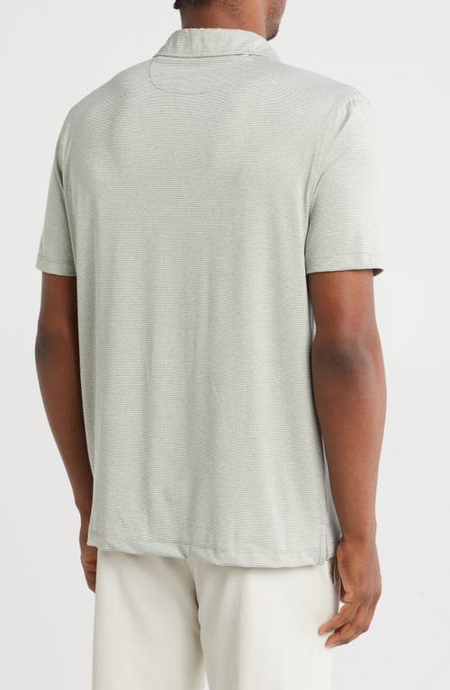 Kenneth Cole Space Dyed Golf Polo In Green