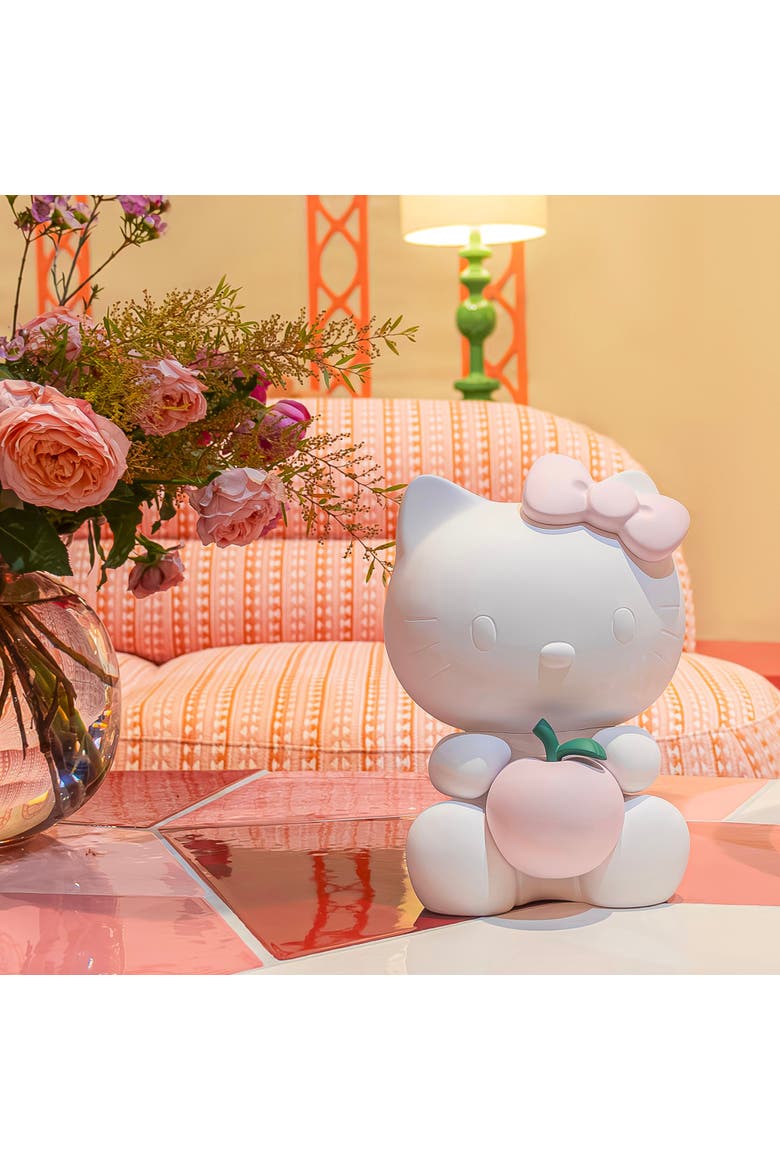 Hello Kitty With Apple Figurine, Alternate, color, Pink/White