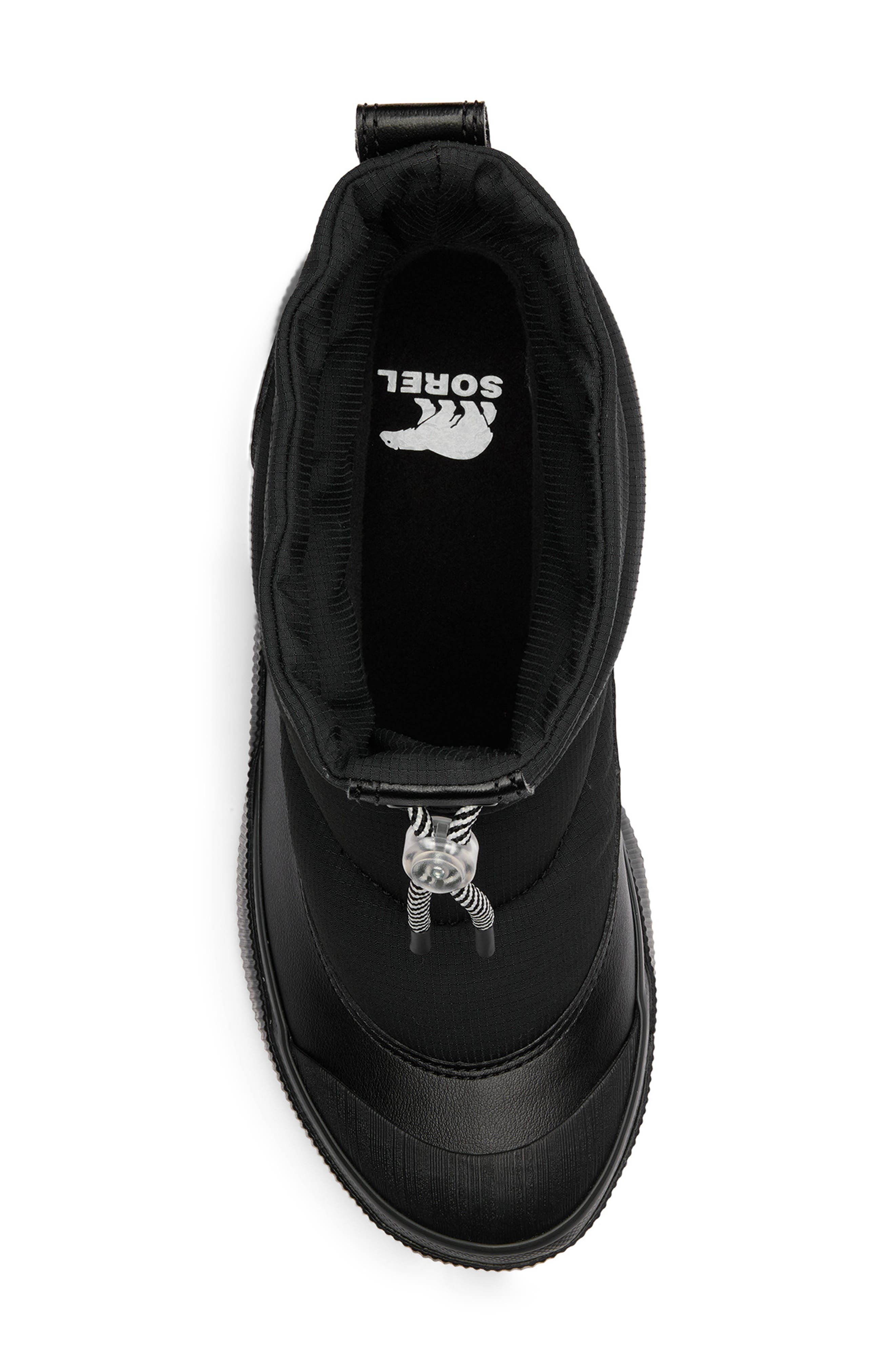 SOREL Out N About IV Puffy Lace-Up Waterproof Boot, Alternate, color, Black/ Chalk