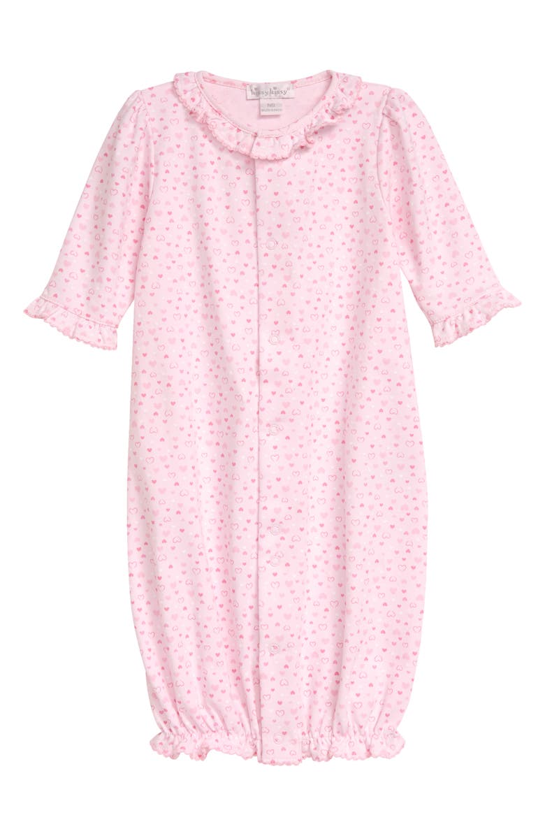 Kissy Kissy Heart Print Convertible Gown, Main, color, 