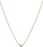 Bearfruit Jewelry Amara Petite Heart Pendant Necklace Dainty Trendy