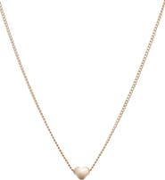 Bearfruit Jewelry Amara Petite Heart Pendant Necklace Dainty Trendy