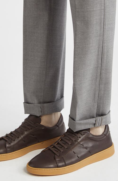 Eleventy Low Top Sneaker In Brown