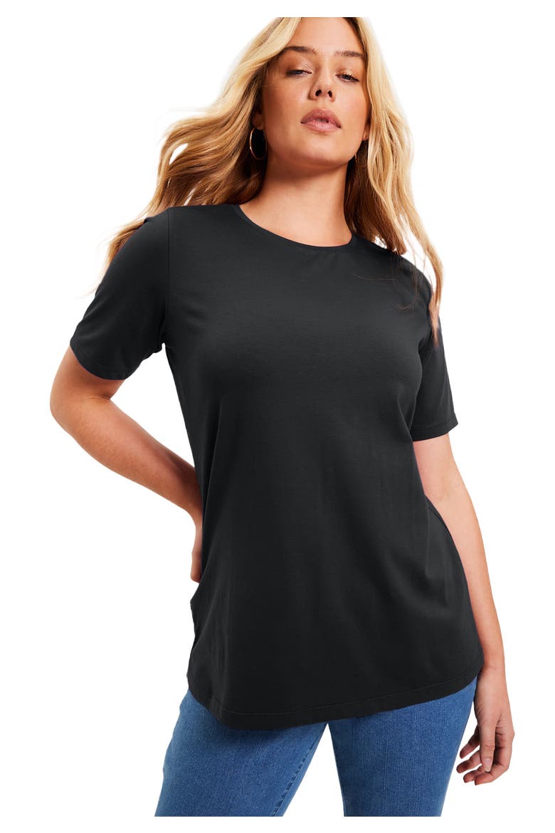 Short Sleeve Crewneck One + Only Tee, Main, color, BLACK