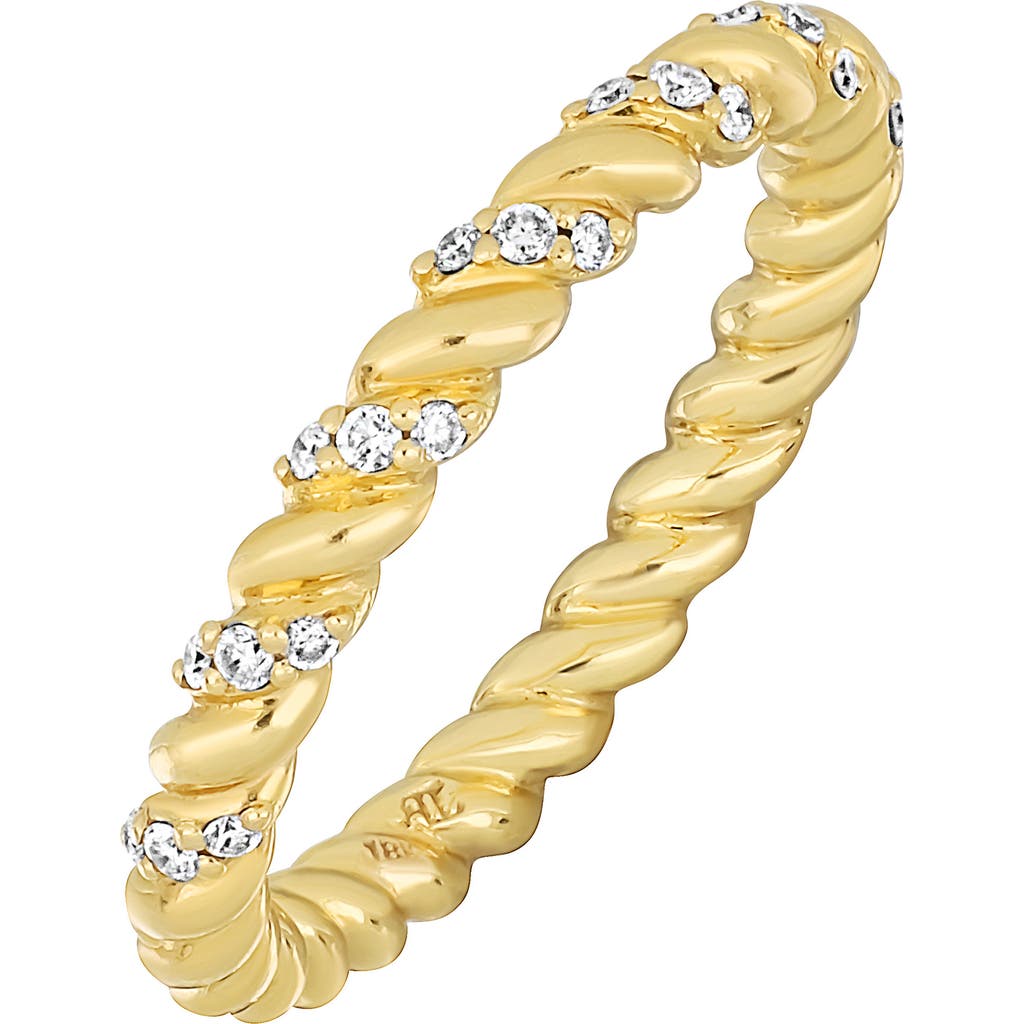 Bony Levy Mykonos Diamond Twisted Ring In 18k Yellow Gold