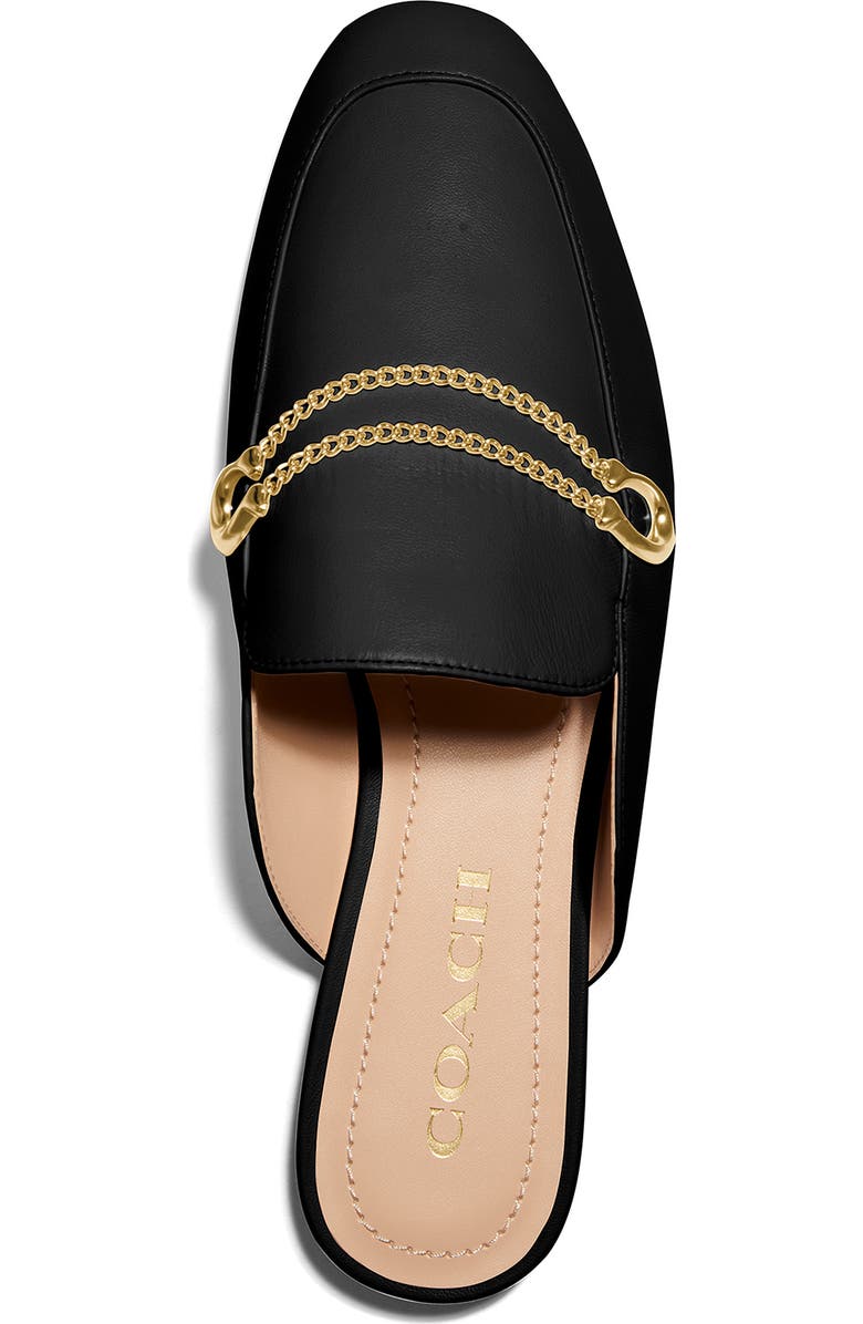COACH Sawyer Logo Chain Loafer Mule, Alternate, color,