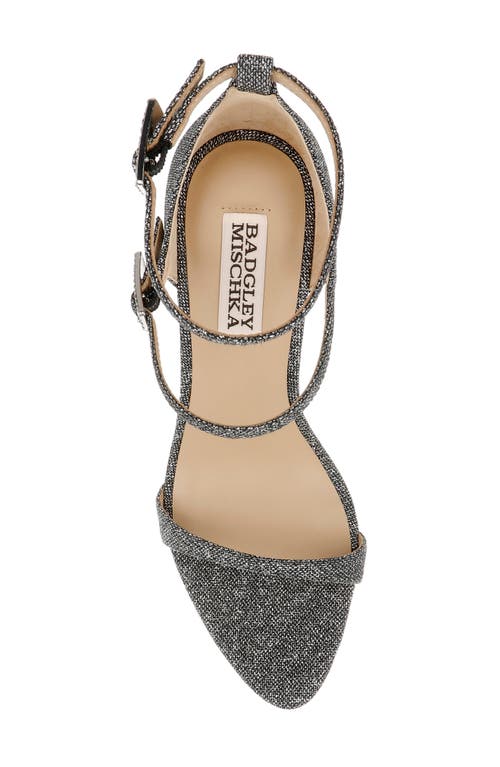 Badgley Mischka Collection Valencia Ankle Strap Sandal In Silver