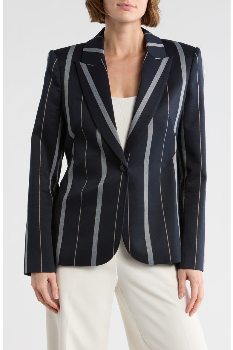 Clementine Blazer, Main, color, MIDNIGHT MULTI STRIPE